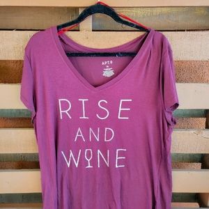 Apt. 9 Maroon Wine Shirt XL